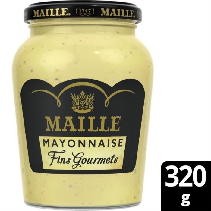 MAILLE - Mayonnaise Fins Gourmets 320G - Lot De 4