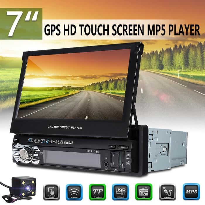 NEUFU 7'' 1 DIN Bluetooth Voiture Autoradio GPS Navigation Car Stereo