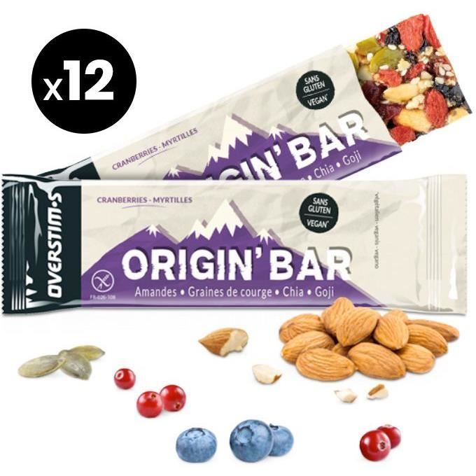 OVERSTIMS - Origin Barre sucrée (12 barres)