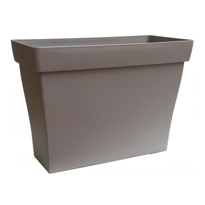 Jardinière rectangulaire 78 cm - Taupe