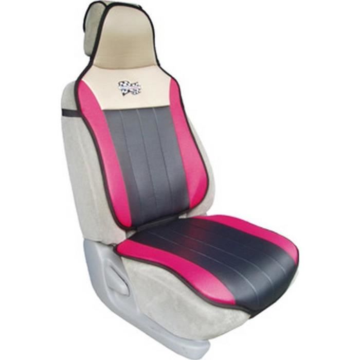 Couvre siege ete hiver rose/noir