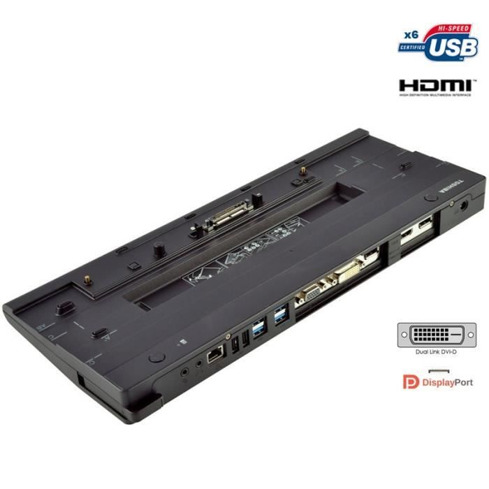 Station d'Accueil Toshiba Hi-Speed Port Replicator III PA5116E-1PRP HDMI USB VGA