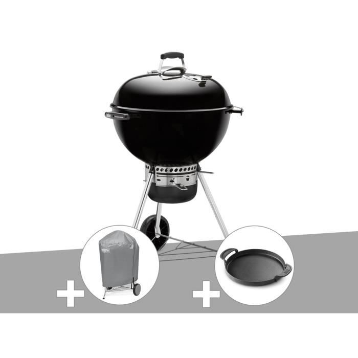 Barbecue Weber Master-Touch GBS 57 cm Noir + Housse + Plancha