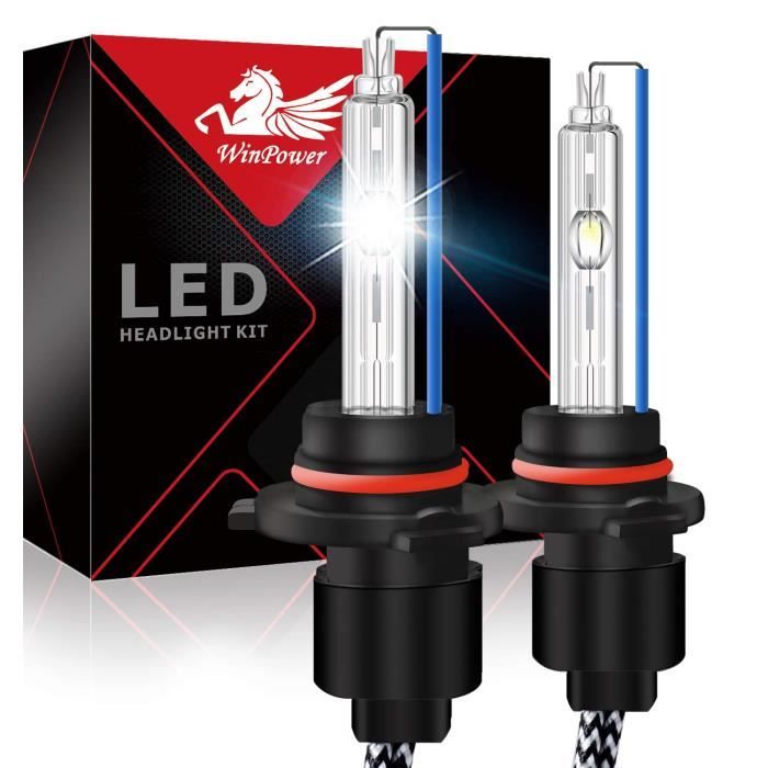 Win Power 55W 9005 Ampoules phares HID au xénon Lampe de lumière 8000K IP68 12V lot de 2pcs