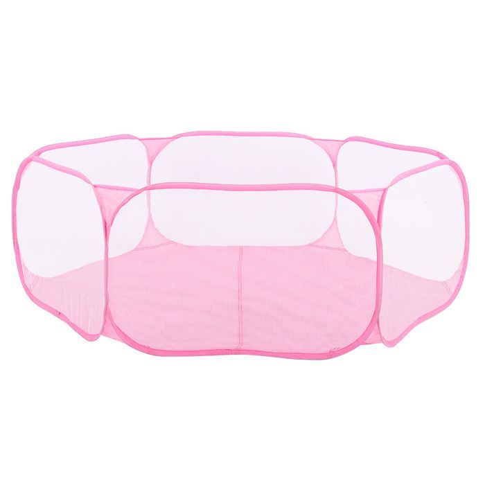 Meilleurs prix pour Parc portable pour petits animaux de compagnie, tente transparente pour chiots, chats, lapins, pour l'extérieur, rose