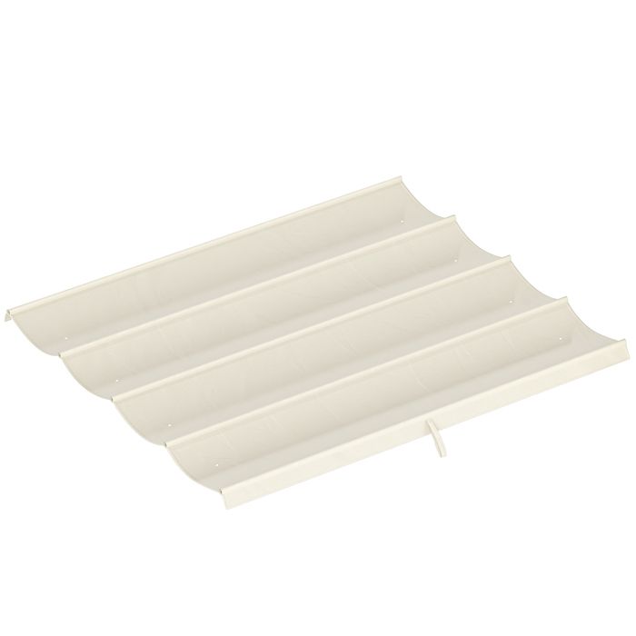 Toile de toit de rechange pour pergola - Outsunny - protection solaire Anti-UV 30+ - pour pergola de 3 x 2 m - crème
