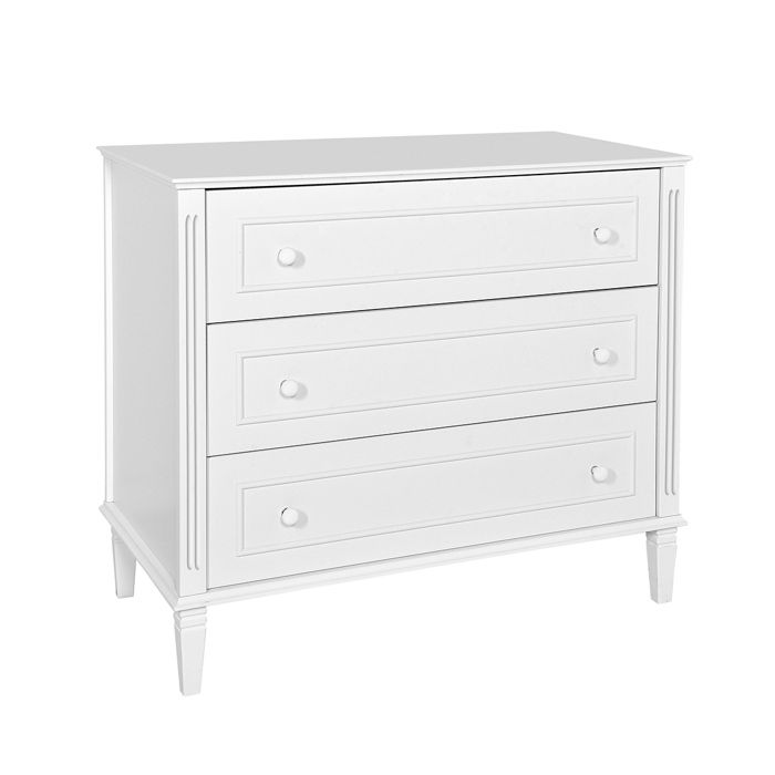 Commode à langer 3 tiroirs Novelies - Bianka - 100 x 53 x 90cm - Blanc Commode à langer 3 tiroirs Novelies - Bianka - 100 x 53 x 90cm - Blanc