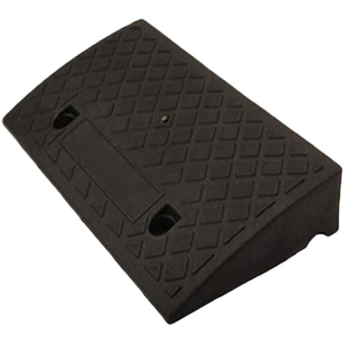 Rampe de trottoir en caoutchouc pour fauteuil roulant voiture moto (noir 50 x 27 x 9 cm)