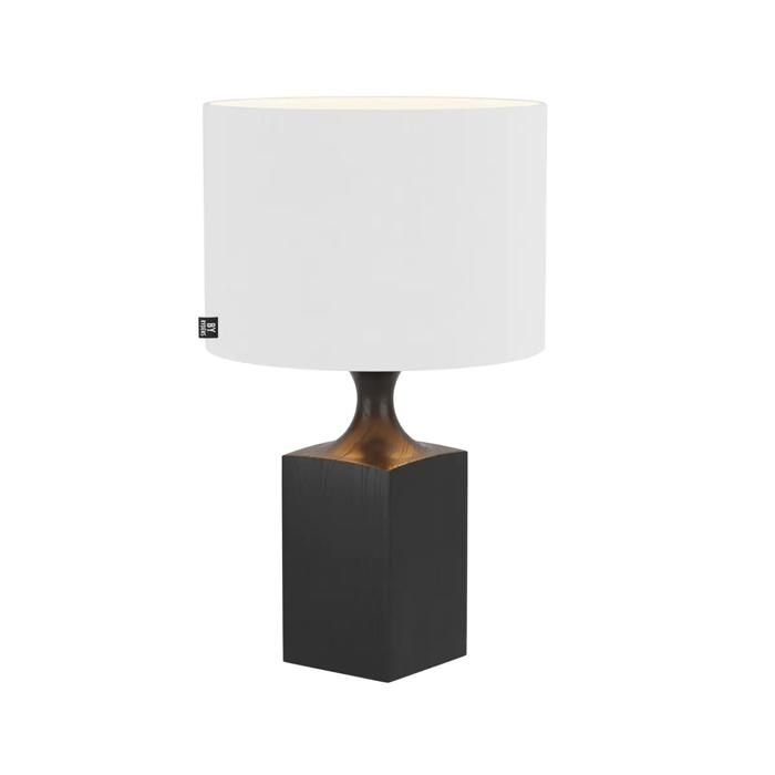 Lampe à poser By Rydéns Woody - black/white - Noir - 41x25 cm