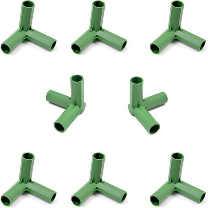 MAGICLULU Lot de 6 connecteurs de tube en plastique noir pour étendoir à linge