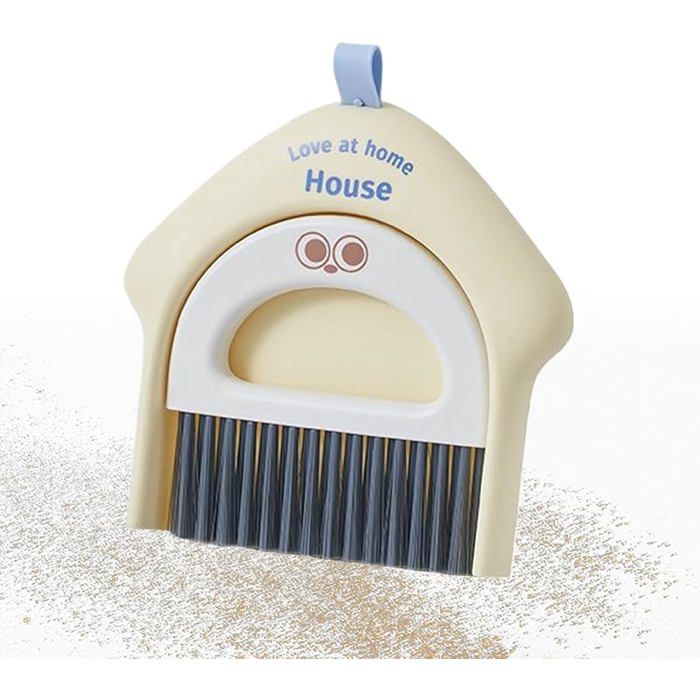 CIYODO 1ensemble Brosse Et Pelle à Ordures Inoxydable Avec Manche De Nettoyage Pratique Pour Maison Et Bureau Outils De Nettoyage Efficaces Et Flexibles CIYODO 1ensemble Brosse Et Pelle à Ordures Inoxydable Avec Manche De Nettoyage Pratique Pour Maison Et Bureau Outils De Nettoyage Efficaces Et Flexibles