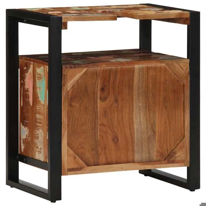 Soldes Printemps Armoire lavabo de salle de bain - SOLOMOON - ARMOIRE WC - 55x35x60 cm SSS1521