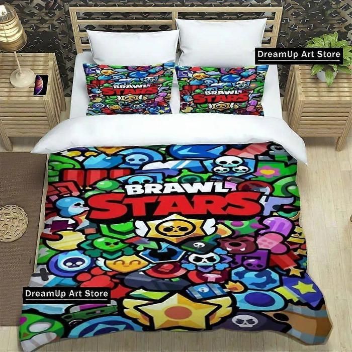 Draps de lit B-rawlS-stars Parures de lit imprimées Fournitures exquises ensemble housse de couette parure de lit parure 140*200cm