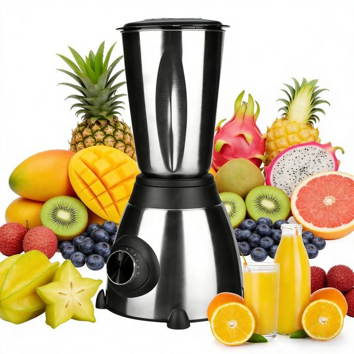 Presse-agrumes Multifonctionnel 1000W Mélangeur Multifonctionnel 15 L 5 Vitesses Double Gobelet Mixeur à Presser pour Fruits Café - Joulli