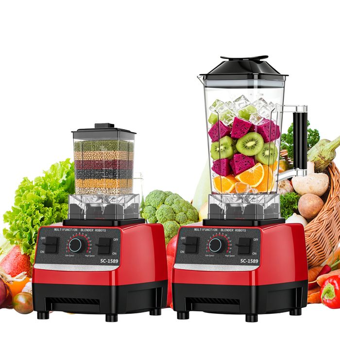 Blender 2 en 1 - 2.0 L Blender Mixeur - 15 Vitesses - 2000W - lames acier inoxy - Sans BPA Blender - Blender multifonction Blender 2 en 1 - 2.0 L Blender Mixeur - 15 Vitesses - 2000W - lames acier inoxy - Sans BPA Blender - Blender multifonction