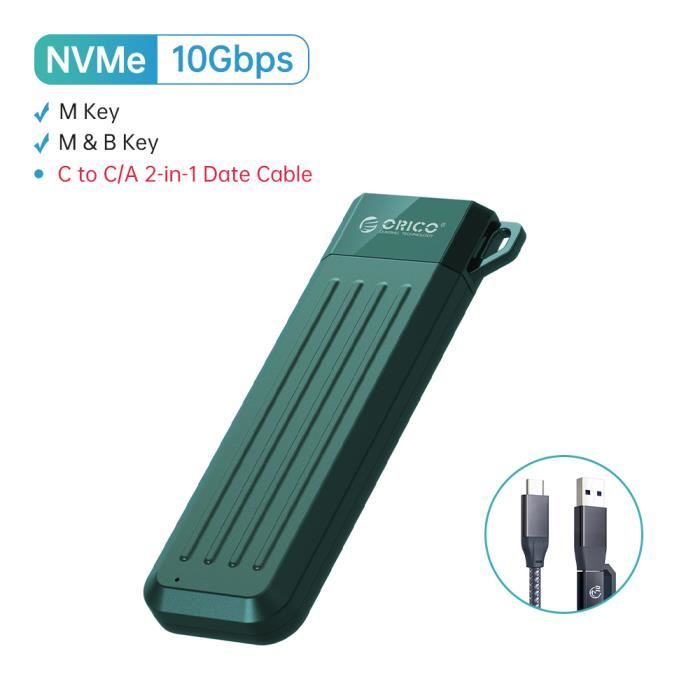 Dock 4 Baies SSD M.2 NVMe/SATA - USB-C 10 Gbps - Compatible PC Mac Téléphone