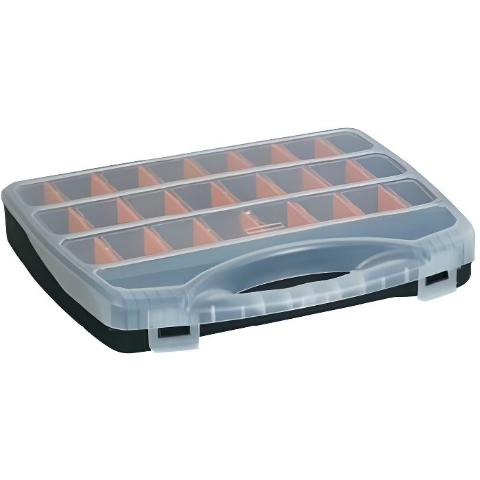 Malette De Rangement Plastique 26 Compartiments Achat Vente