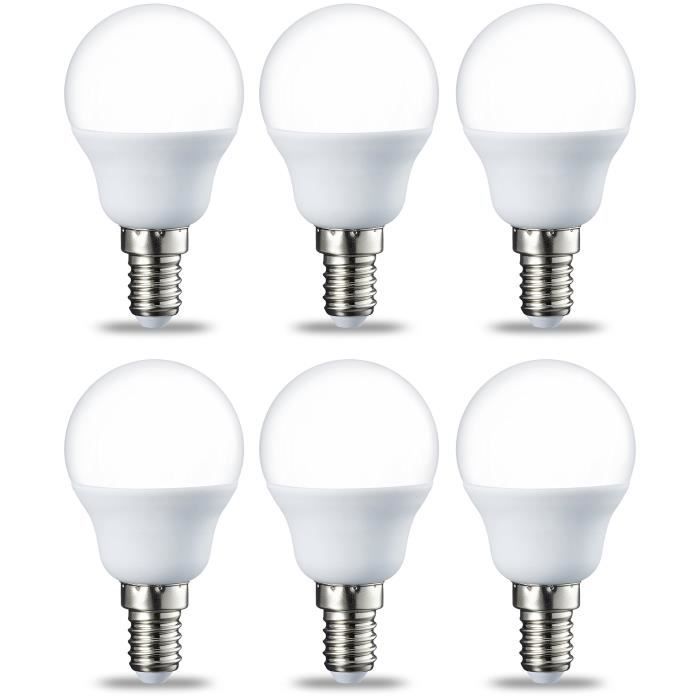 AmazonBasics Petite ampoule LED E14 P45 type globe, avec culot à vis, 5