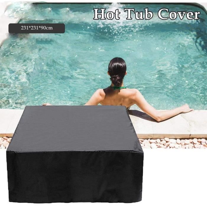 Housse étanche Pour Pompe De Chauffage Spa - Tissu Oxford 600D, Ouverture Sur Le Dessus - Dimensions 42,9 X 14,9 X 53,8 Cm