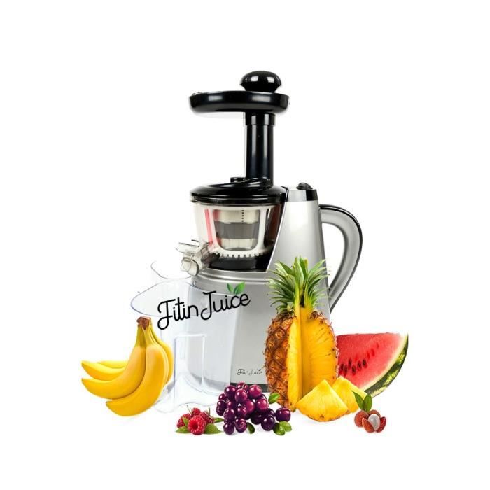 Extracteur De Jus Haut De Gamme Fruits Entiers 37 Toursmin Silencieux Et Performant Facile à Utiliser Nettoyer Et à Ranger