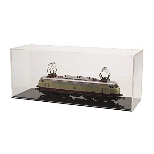 Vitrine En Acrylique Anti-poussière à Monter 40x40x50cm - Avec Base En Bois, Empilable, Pour Bijoux, Figurines, Collections