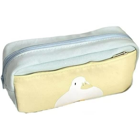 Trousse 2 En 1 Silicone Kawaii ARTGUTS - Motif Cochon Mignon - Stylo École Enfants Filles Garçons