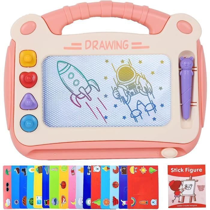 Tableau Magique Ardoise, Tableau de Dessin Magnétique pour Enfants, Jouet Esquissé Effaçable