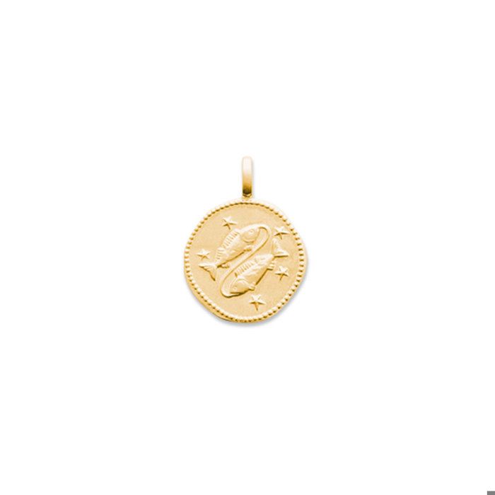 Pendentif Poissons - Signe astrologique n°1 - Plaqué Or Pendentif Poissons - Signe astrologique n°1 - Plaqué Or