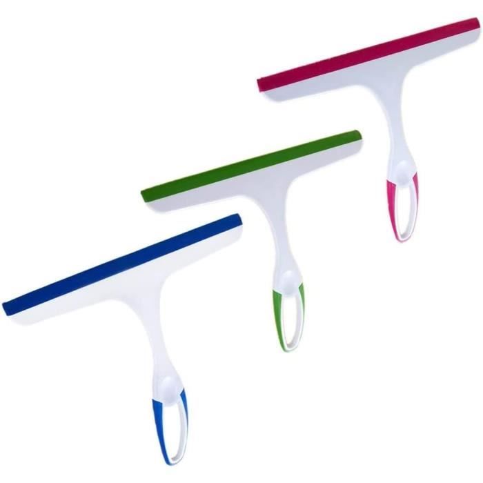 Raclette De Douche Pliable Double Face - Pour Nettoyer Vitres, Carrelage, Miroirs
