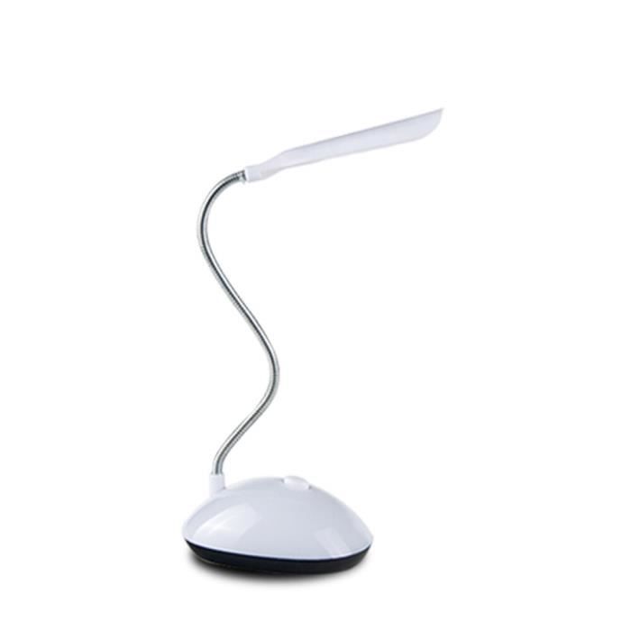Lampe LED d'intérieur pliable pour bureau,Protection des yeux,intensité  réglable,alimentée par piles AAA- White[F8716]