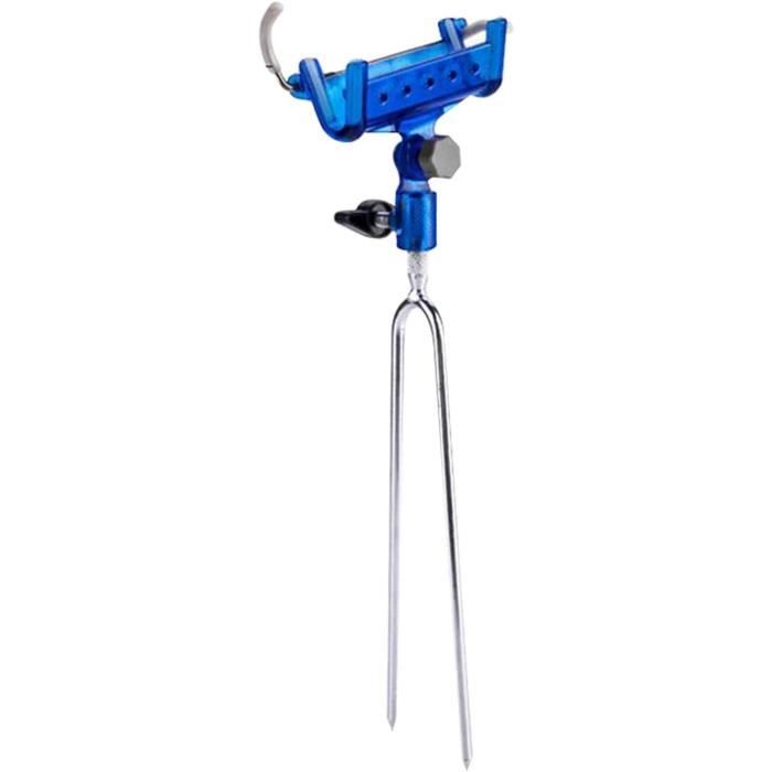 Support De Canne Pliable Double Ressort – Déclenchement Automatique à La Touche – Acier Inoxydable, Hauteur Réglable