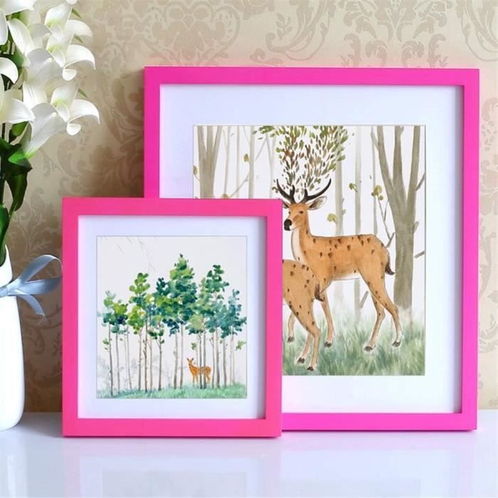 Cadre Photo Sur Mesure Infantasie 'N°2' - Bois MDF Vert Sauge - 30x16 Cm - Moderne - Neuf - Allemagne