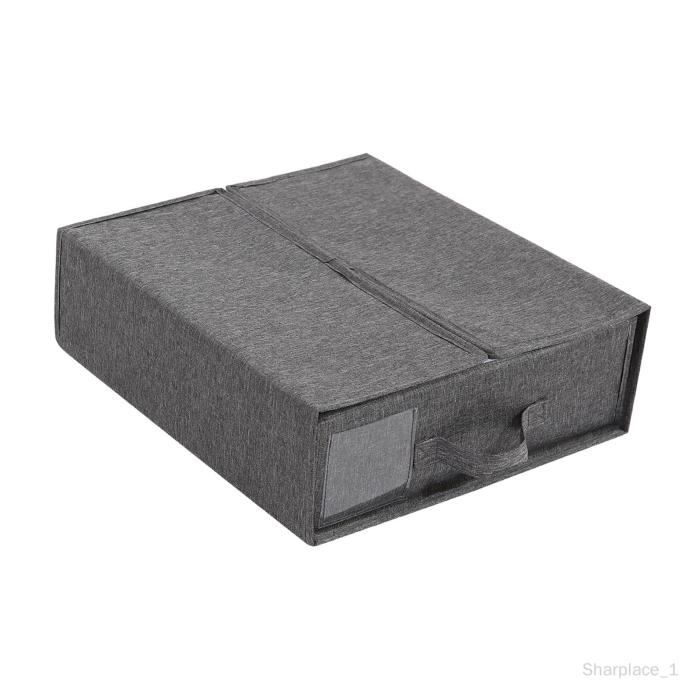 Ensemble de Draps de Lit Boîte de Rangement de Draps de Lit Grande Capacité Anti-poussière Organisateur de Placard