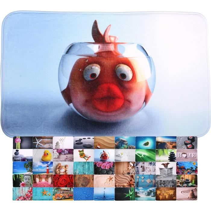 Tapis De Bain Sanilo 50x80cm - Absorbant, Antidérapant, Doux Et Lavable