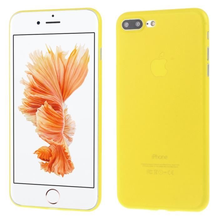 coque iphone 7 plus silicone jaune