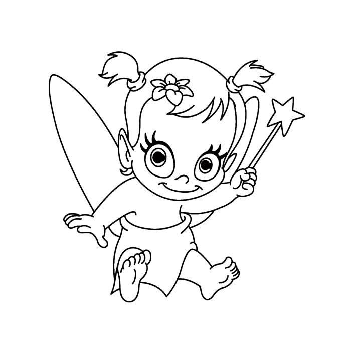 Sticker Decoration Enfant Bebe Elfe Et Sa Baguette Magique 40x40 Cm Noir Bebe004 Cdiscount Maison