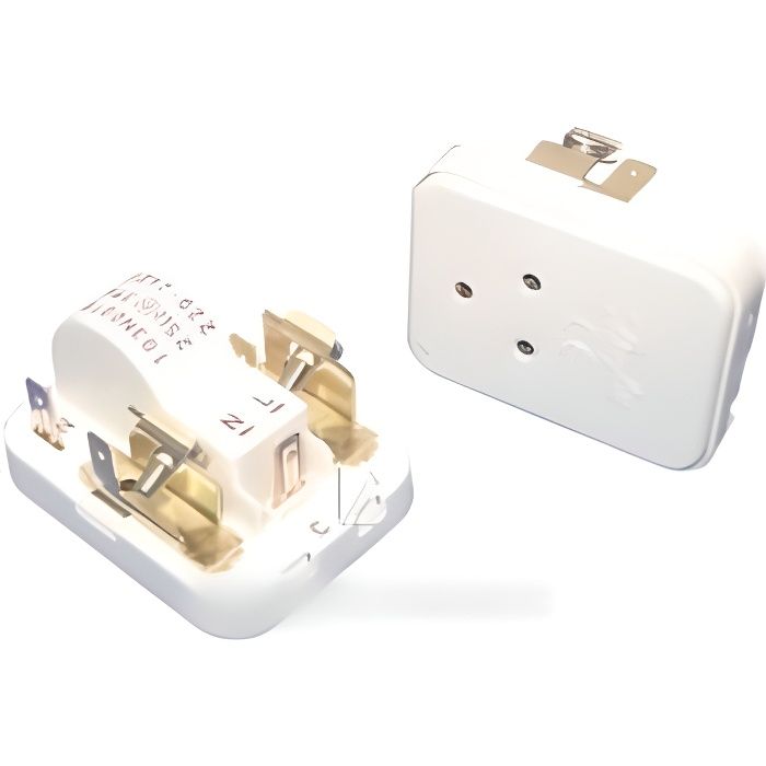 Lot De 2 Relais Démarrage 220V 50/60Hz - Réf. 103N0021 - Compatible Réfrigérateurs Et Congélateurs Danfoss - Pour Compresseurs 1/10 à 1/3 HP - 9