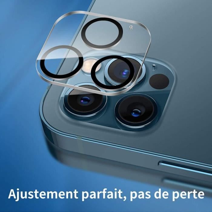 VCOMP® Pour Apple iPhone 12 Pro Max 6.7: 1 Film Protection Objectif Caméra  Arrière en Verre Trempé 9H Haute Définition Transparent - Cdiscount  Téléphonie