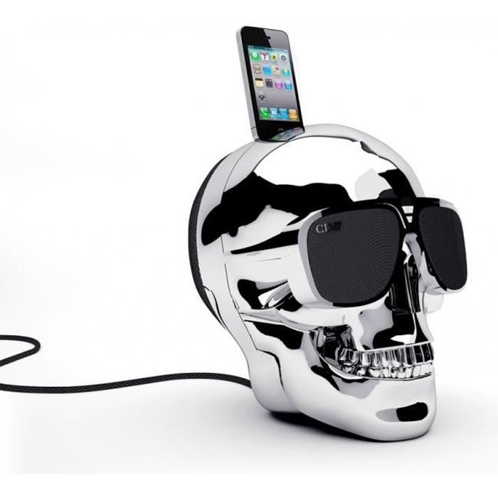 Jarre Technologies AeroSkull HD + Système d'enceinte portable 2.1 Chrome Neuf - vue 5