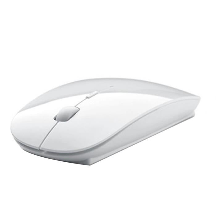 2.4 GHz Récepteur USB Slim Blanc souris optique sans fil pour ordinateur portable + bureau
