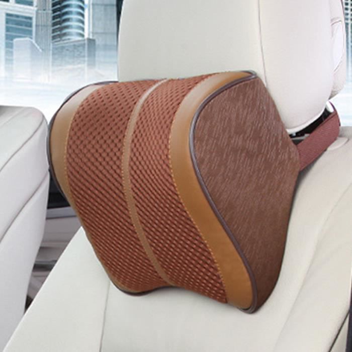 Oreiller Lombaire Mousse Mémoire Forme - Pour Voiture, Bureau, Siège - Gris Noir - Jutyum