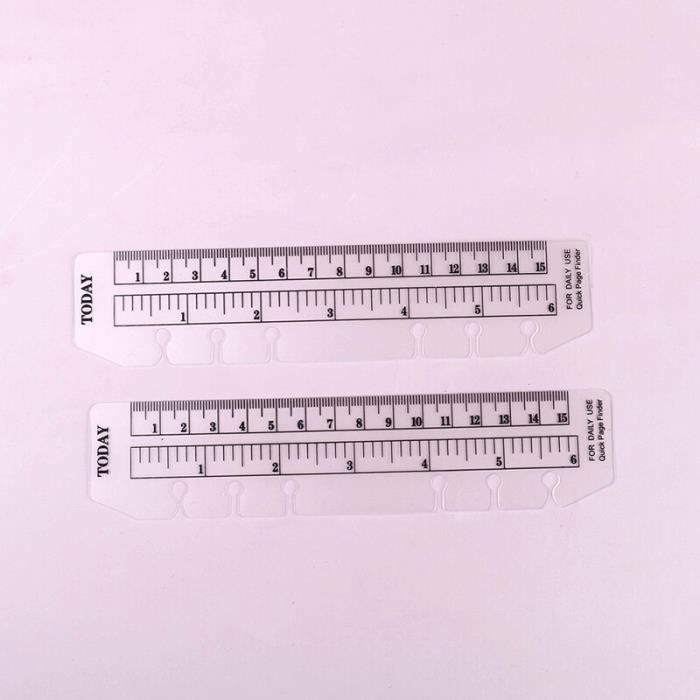 Règle Souple PVC Transparent 20cm - Pour Classeur A5 à Anneaux - Marque-Page Et Mesure - Organiseur & Carnet