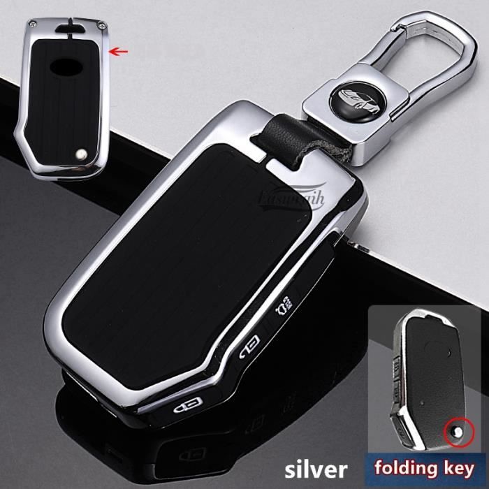 HIBEYO Custodia per chiave a 4 pulsanti in lega per KIA Telluride