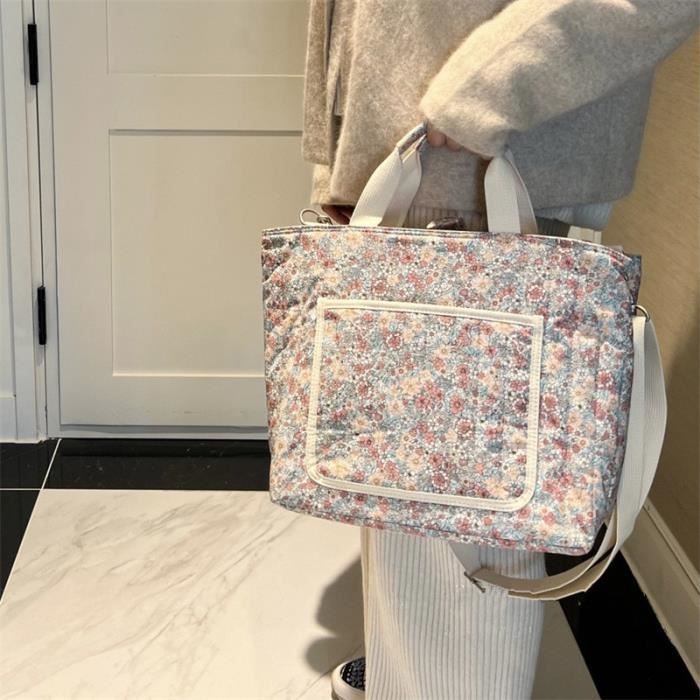 Sac à langer fleuri clearance
