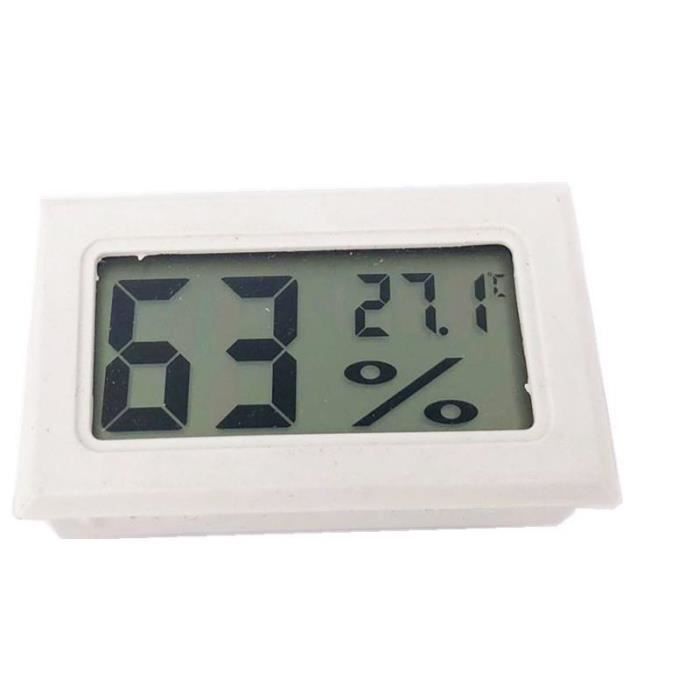 Mini Thermomètre LCD Avec Ventouse : Pour Voiture, Intérieur, Serre, Précision ±2°F, Piles Incluses