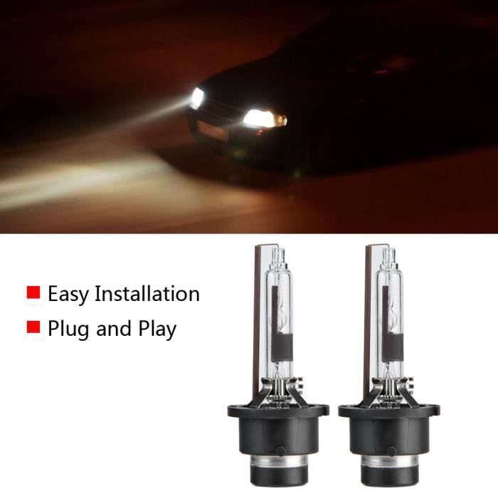 Ampoules LED D2S D2R Asasytal 35W 6500K - Plug & Play Canbus Sans Erreur Pour Phares Xenon