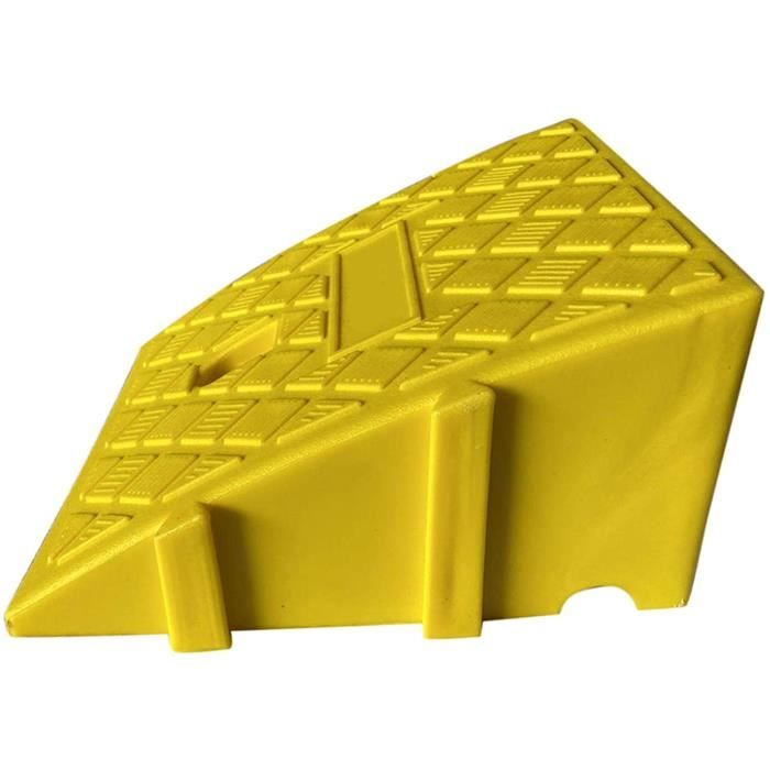 Lot 2 Rampes Trottoir Portatives Plastique – 25 × 27 × 7 Cm, Charge Lourde, Antidérapantes Pour Voiture, Scooter, Vélo, Fauteuil Roulant, Remorque