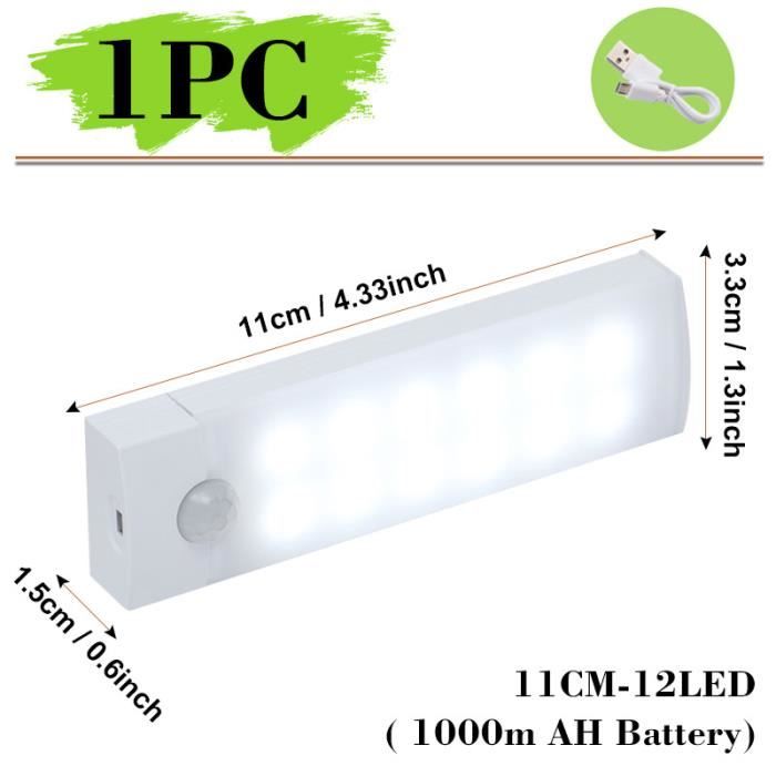 Lampe Détecteur de Mouvement Interieur Sans Fil avec Télécommande