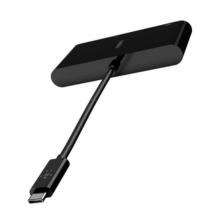Adaptateur USB-C vers VGA et USB-C Femelle Hub 2 en 1 Power Delivery 60W Belkin 