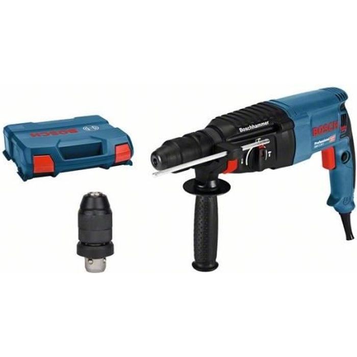 Perforateur Bosch Professional 830W 27J GBH 2-26 F + mandrin interchangeable automatique + Lboxx - 06112A4000